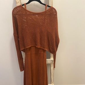 Dress + Matching Knit Sweater Set